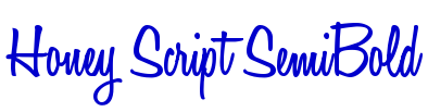 Honey Script SemiBold लिपि